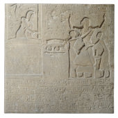 Carreau Stele des colliers, Hormin recevant l'or (Devant)