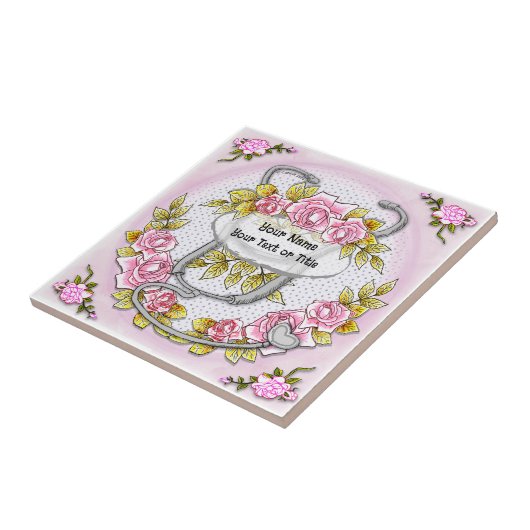 Carreau Stethoscope rose (Côté)