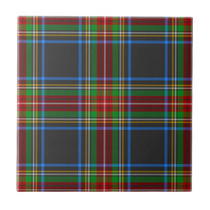 Carreau Stewart Black Clan Chasse Tartan Plaid