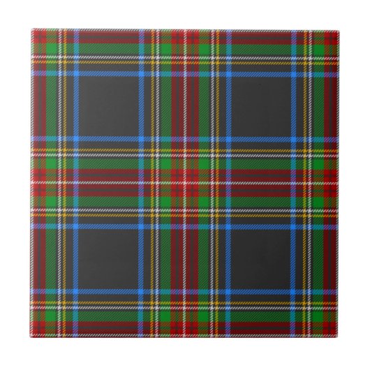 Carreau Stewart Black Clan Chasse Tartan Plaid (Devant)