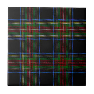 Carreau Stewart Black Tartan