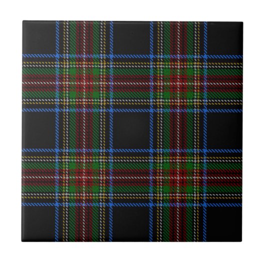 Carreau Stewart Black Tartan (Devant)