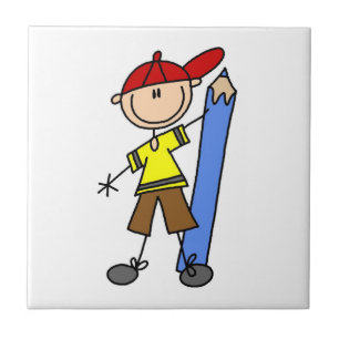 Carreau Stick Boy Avec Crayon