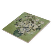 Carreau Still Life Roses rose dans un vase de Van Gogh (Côté)