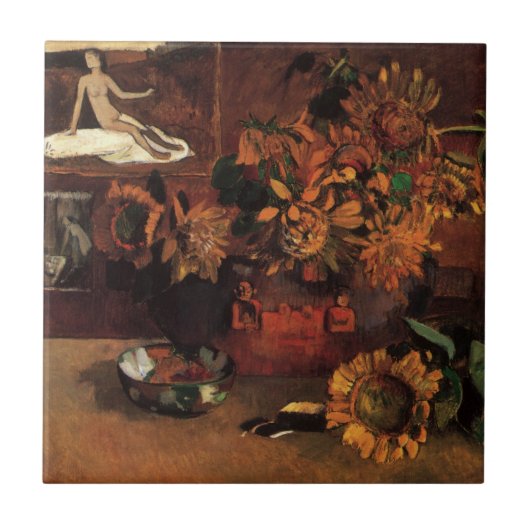 Carreau Still Life with L'Esperance (Espoir) par Paul Gaug (Devant)