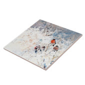 Carreau Stoopendaal - Finches à bulles, peinture d'art (Côté)