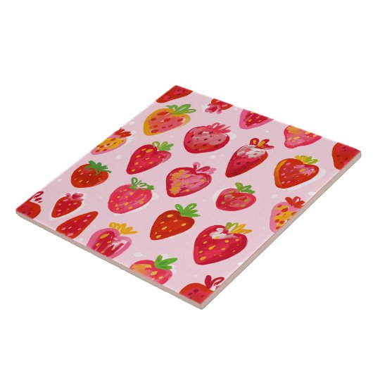 Carreau Strawberry Delight Pattern (Côté)