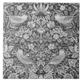 Carreau Strawberry Thief Grey, William Morris (Devant)