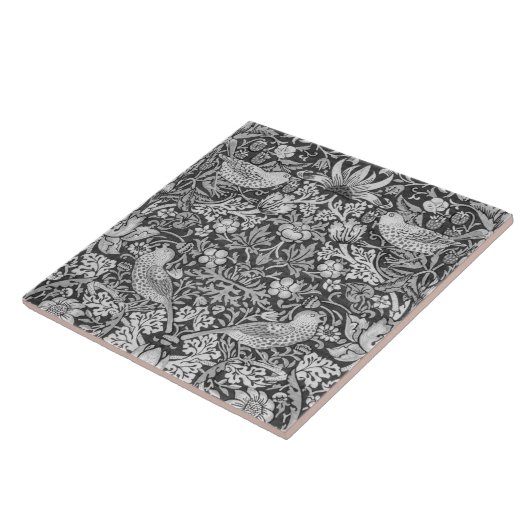 Carreau Strawberry Thief Grey, William Morris (Côté)