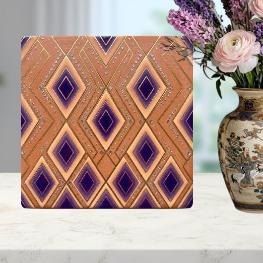 Carreau Streamline Modern Disco Waterfall Purple Orange