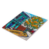 Carreau "Streetcorner vert, la tuile de banlieue de (Côté)