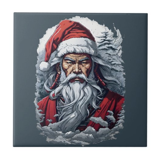 Carreau Striking Samurai Santa Claus (Devant)