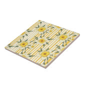 Carreau Striped Daffodil Floral Pattern (2) (Côté)