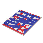 Carreau Stripes and Stars on a  (Côté)