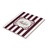 Carreau Stripes et monogrammes (Côté)
