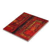 Carreau Structure Abstrait Afrique rouge (Côté)