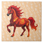 Carreau Stunning Chinese Year of the Fire Horse 2026 (Devant)