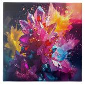 Carreau Stunning Explosion of Colorful Bismuth Crystals (Devant)