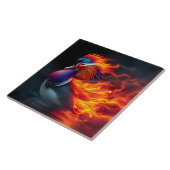 Carreau Stunning Flame-boyant Firebird Hot Mandarin Duck (Côté)