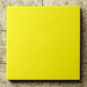 Carreau Style Accent jaune citron vivant