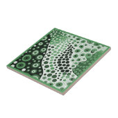 Carreau Style art autochtone vert 2 de 9 Carrelage en céra (Côté)