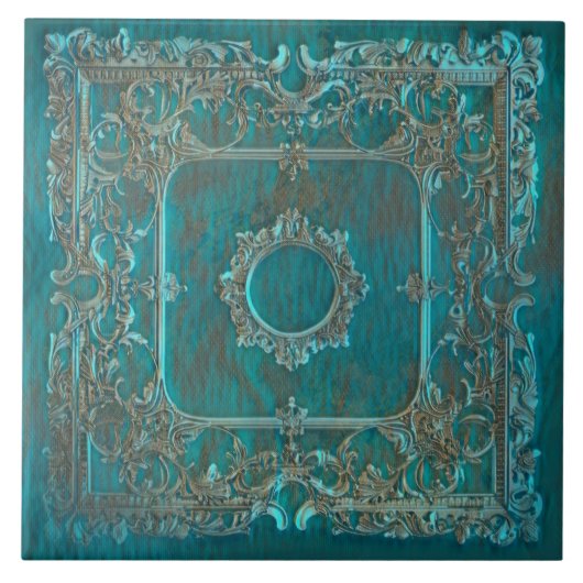 Carreau Style de patine du vieux monde (Devant)