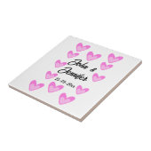 Carreau style de texte simple et blanc mariage (Côté)