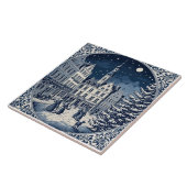 Carreau style Delft hiver/Noël 5 (Côté)