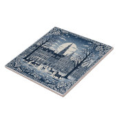 Carreau style Delft hiver/Noël 6 (Côté)