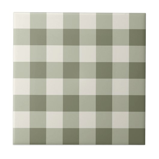 Carreau Style En vichy Agritourisme Vert classique (Devant)