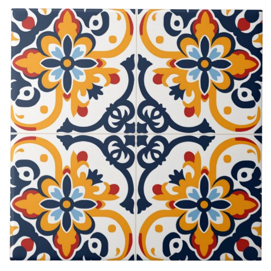 Carreau Style espagnol mignon motif (Devant)