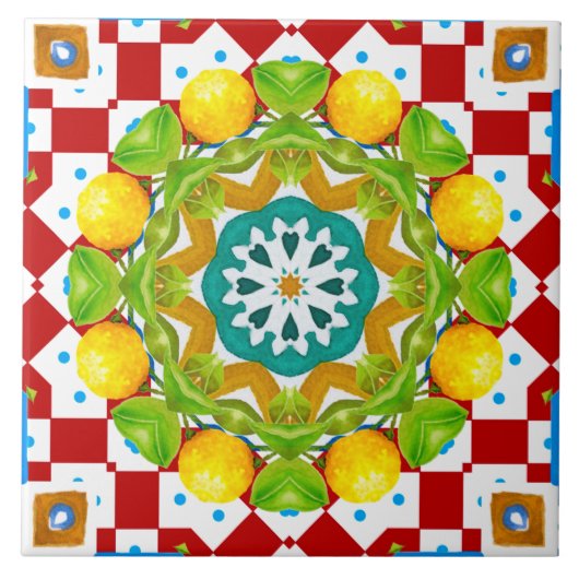 Carreau Style italien, carrelage, majolica Tout-sur-impres (Devant)