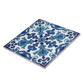 Carreau style italien, méditerranéen, mosaïque, bleu, (Côté)