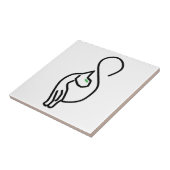 Carreau Style Kitty Cat Outline (Côté)