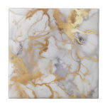 Carreau Style luxueux, marbre blanc et or<br><div class="desc">Vous pouvez ajouter une touche de luxe à votre maison avec ces carreaux céramiques à effet de marbre blanc et or. Le détail minutieux et la palette de couleurs élégantes, rehaussées de éclaboussures d'or, créent un design élégant et intemporel. Cela les rend parfaites pour toute maison moderne et idéal pour...</div>