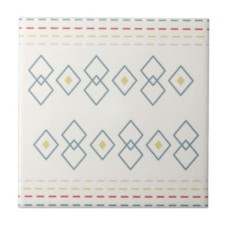 Carreau Style Marocain Motif, Sage Géométrique, Jaune,