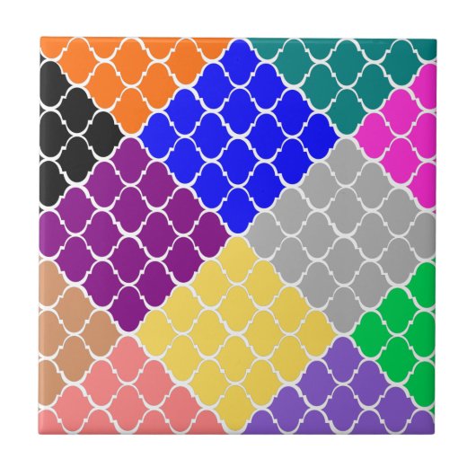 Carreau Style marocain multicolore (Devant)