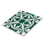 Carreau Style Méditerranéen Décor Vert (Côté)