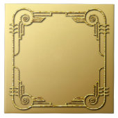 Carreau Style or Art Déco Design Carrelage en céramique (Devant)