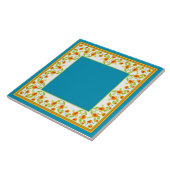 Carreau Style Pays Marigolds Bordure Carrelage en céramiqu (Côté)