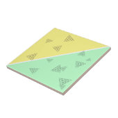 Carreau Style Pyramide Triangle Géométrie Pastel (Côté)