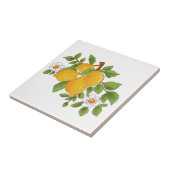 Carreau style sicilien, majolica, citrons (Côté)