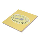 Carreau Style Spoonie - Jaune doux (Côté)