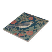 Carreau Style William Morris Face droite Mockingbird Bird (Côté)