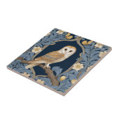 Carreau Style William Morris feutré Face droite Barn Owl (Côté)