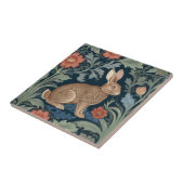 Carreau Style William Morris Rabbit droit face floral (Côté)