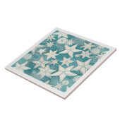 Carreau Stylisé Starfish & Sand Dollars Motif#25 ID1009 (Côté)