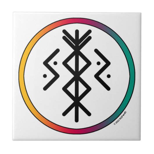 Carreau Succès et prospérité Carrelage en céramique Bindru (Devant)