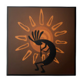 Carreau Sud-ouest de Kokopelli Sun Rustic Tile (Devant)
