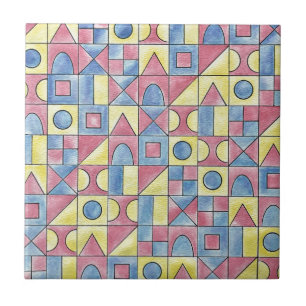 Carreau Sudoku One-Moderne Art Géométrique Bauhaus Minimal